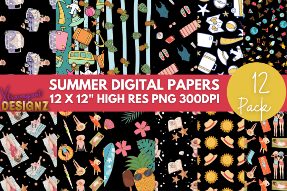 Download Summer Digital Papers - Premium Bundle
