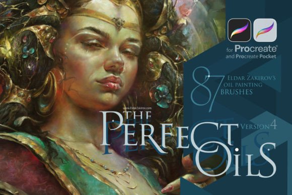 Download Perfect Oils for Procreate: 87+ Brushes - Brush Collection