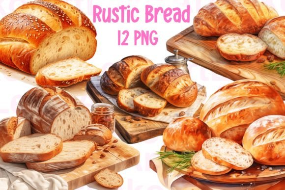 Download Rustic Bread Watercolor Clipart - Watercolor Collection