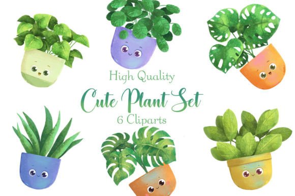 Download Cute Plants Kawaii Style Clipart - Kawaii Collection