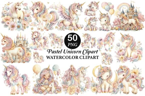 Download Pastel Unicorn Clipart - Unicorn clipart Collection