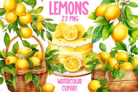 Download Lemons Watercolor Clipart - Watercolor Collection