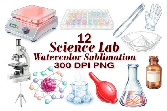 Download Science Lab Watercolor Designs - Watercolor Collection