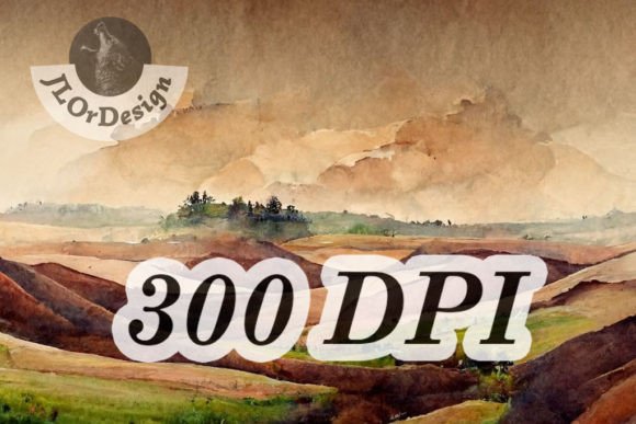 Download Chocolate Brown Watercolor Landscape - Premium Resources