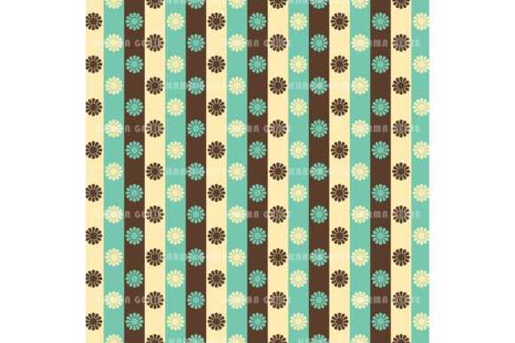 Download 70s Stripes &amp; Flowers Retro Background - Flower Collection