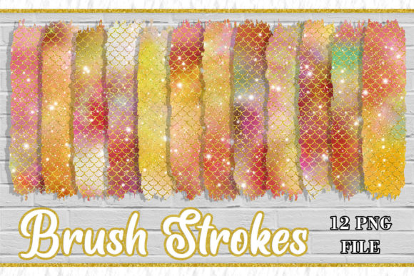 Download Brush Strokes Clipart, Scales Mermaid - Brush Collection