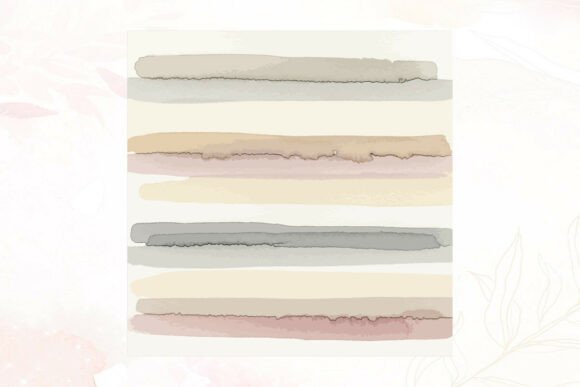Download Abstract Horizontal Watercolor Stripes - Watercolor Collection