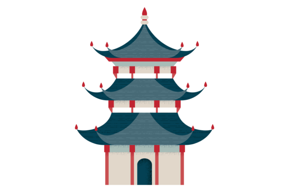 Download Asian Pagoda House. Travel Oriental Cult - Oriental Collection