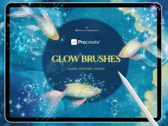 Download Sparkle Glow Procreate Brushes - Brush Collection