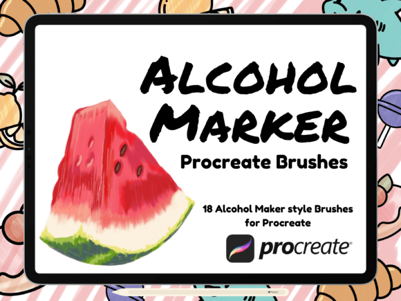 Download Alcohol Marker Style Procreate Brush Set - Brush Collection