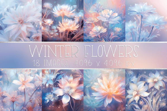 Download Pastel Light Blue Winter Flower Images - Flower Collection