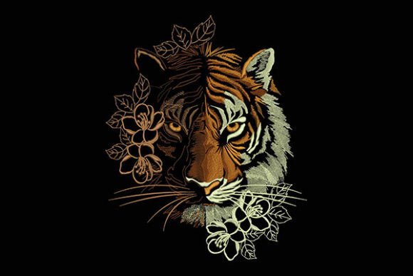 Download Tiger and Flower - Flower Collection