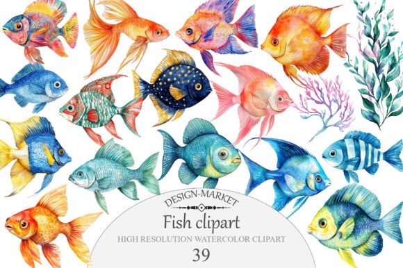 Download Watercolor Fish Clipart - Watercolor Collection