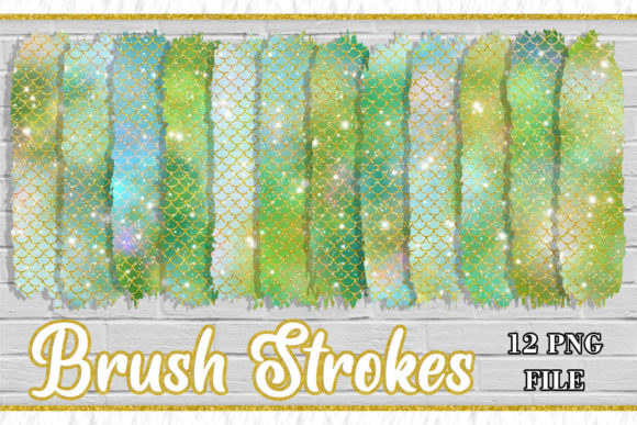 Download Brush Strokes Clipart, Scales Mermaid - Brush Collection