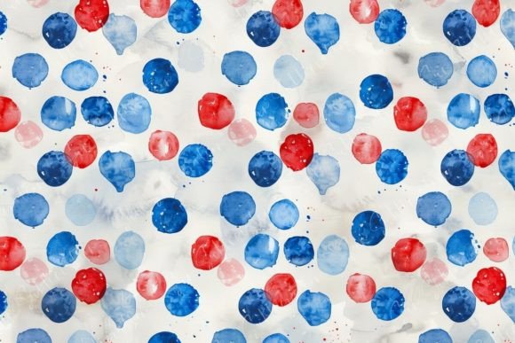 Download Red and Blue Watercolor Dots - Watercolor Collection