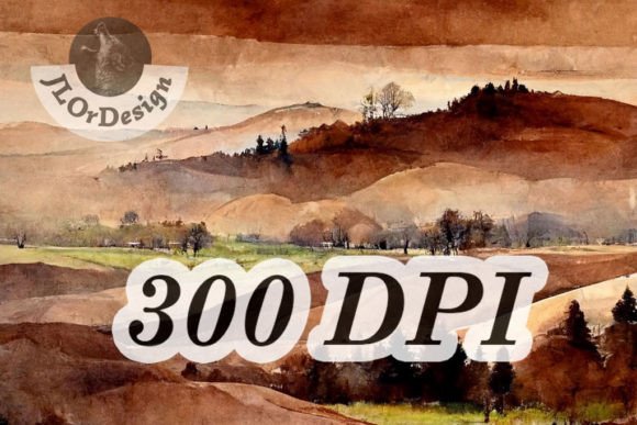 Download Chocolate Brown Watercolor Landscape - Premium Resources
