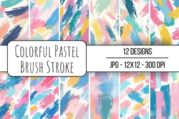 Download Colorful Pastel Brush Stroke - Brush Collection