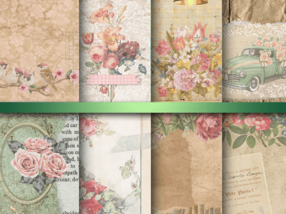 Download Shabby Floral Backgrounds 12 X 12 - 12 x 12 Collection