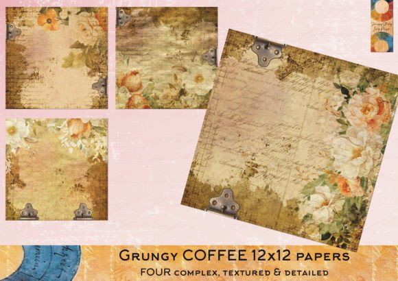 Download Grungy Coffee 12 X 12 Papers - 12 x 12 Collection